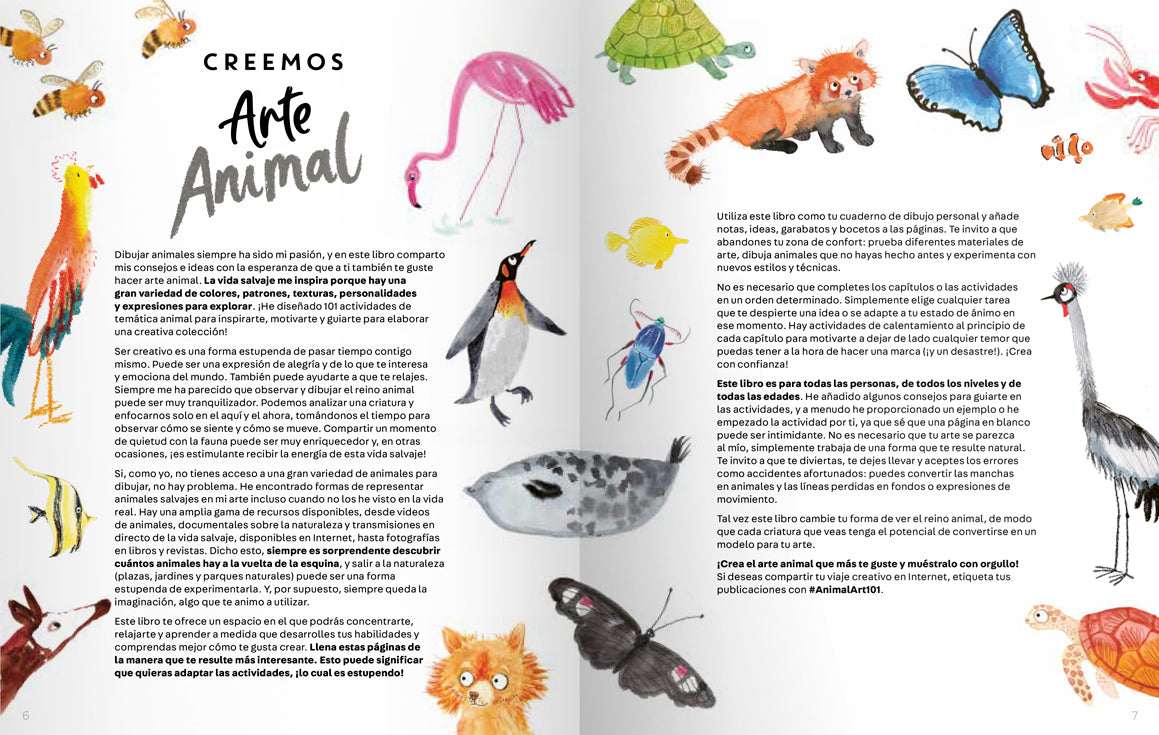 Arte animal. 101 actividades creativas para inspirarte