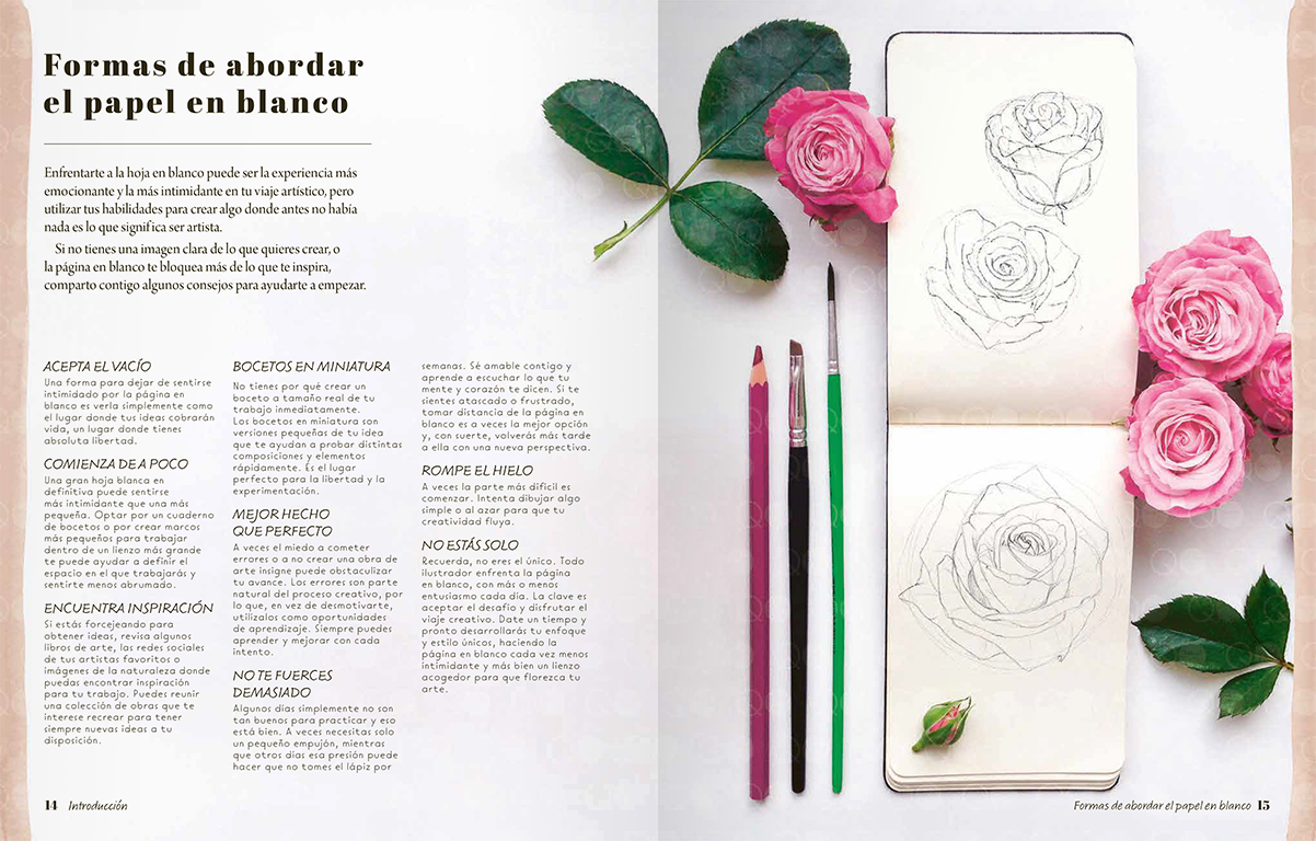 El arte de dibujar flores