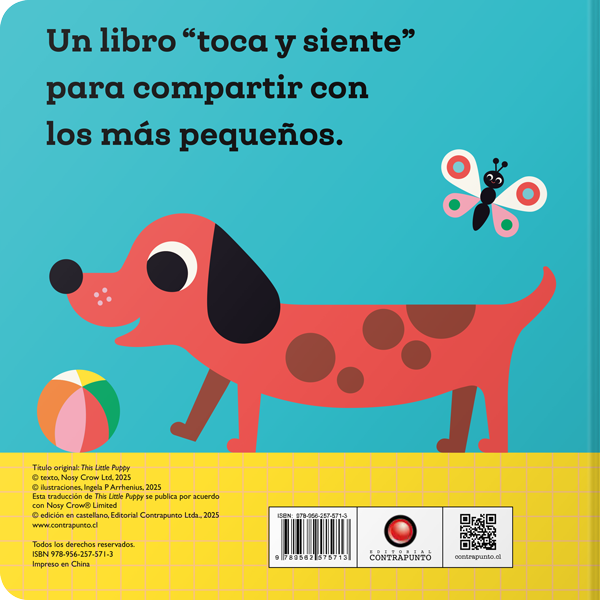 Este pequeño perrito. Toca y siente
