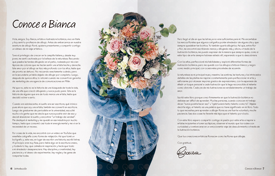 El arte de dibujar flores