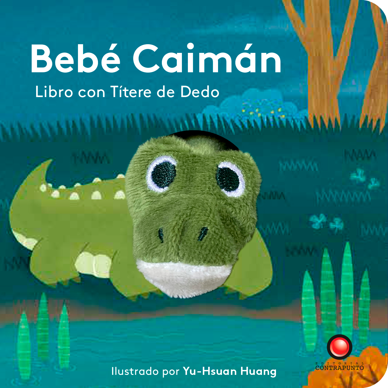 Bebé Caimán. Libro con títere de dedo