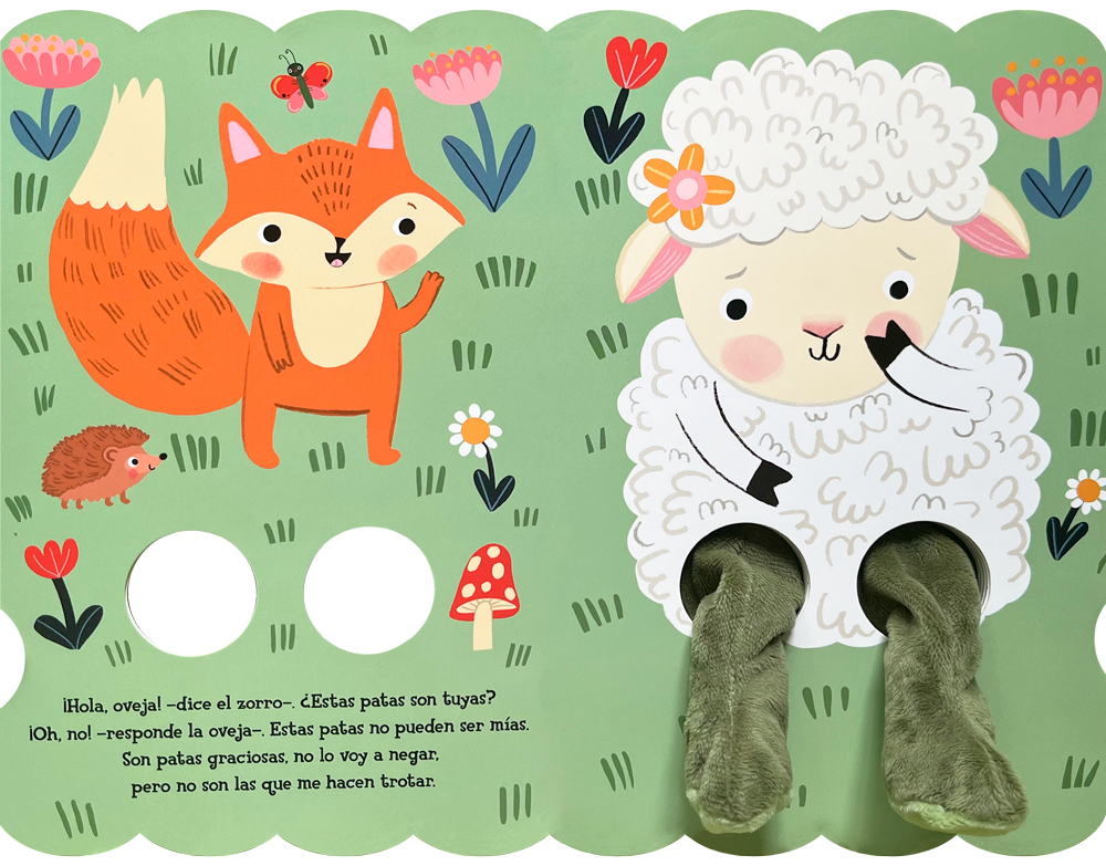 ¿De quién son estas patas? Zorro se pregunta