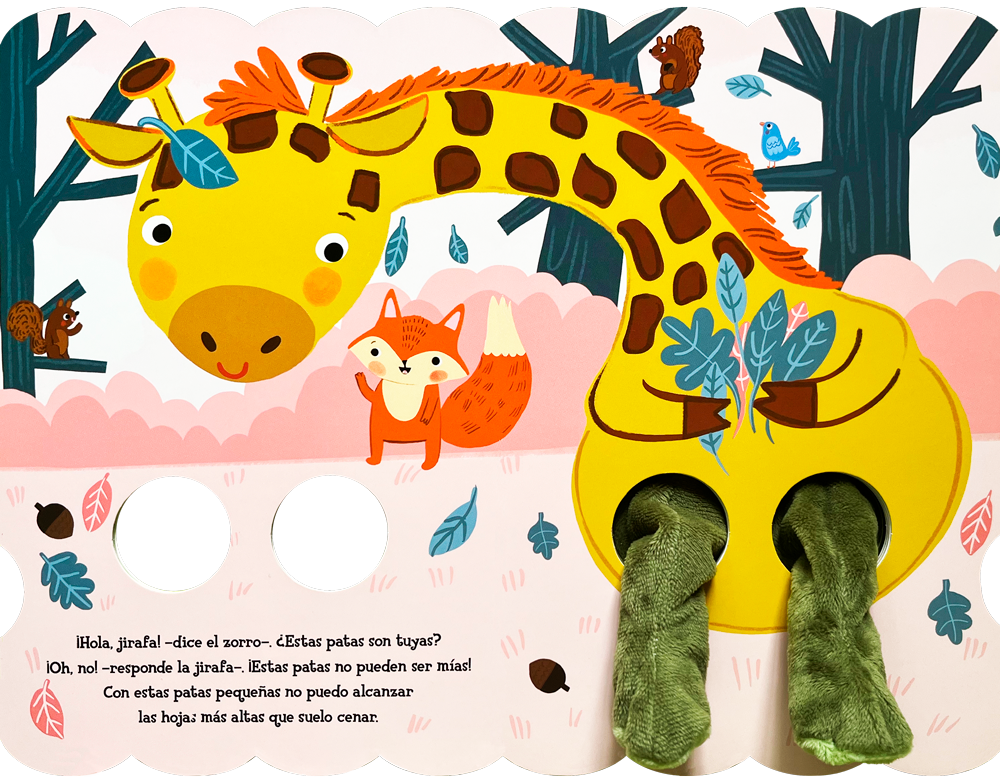 ¿De quién son estas patas? Zorro se pregunta