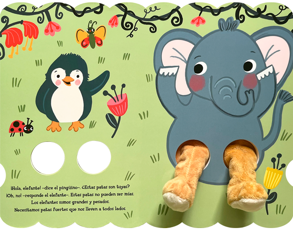 ¿De quién son estas patas? Pingüino de pregunta