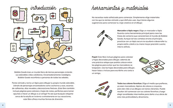 Dibuja y colorea momentos con encanto