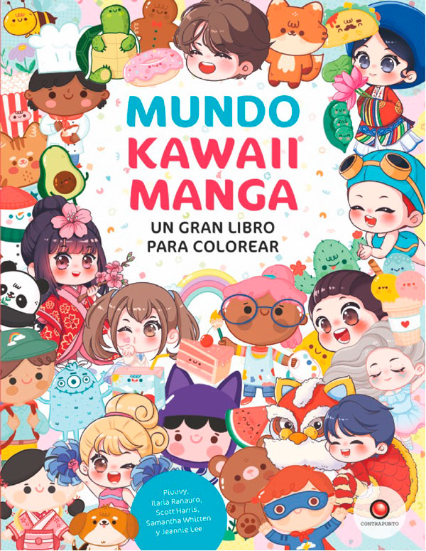 Mundo Kawaii Manga. Un gran libro para colorear