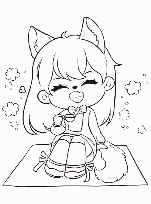 Mundo Kawaii Manga. Un gran libro para colorear