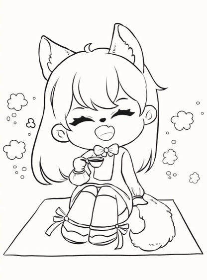 Mundo Kawaii Manga. Un gran libro para colorear