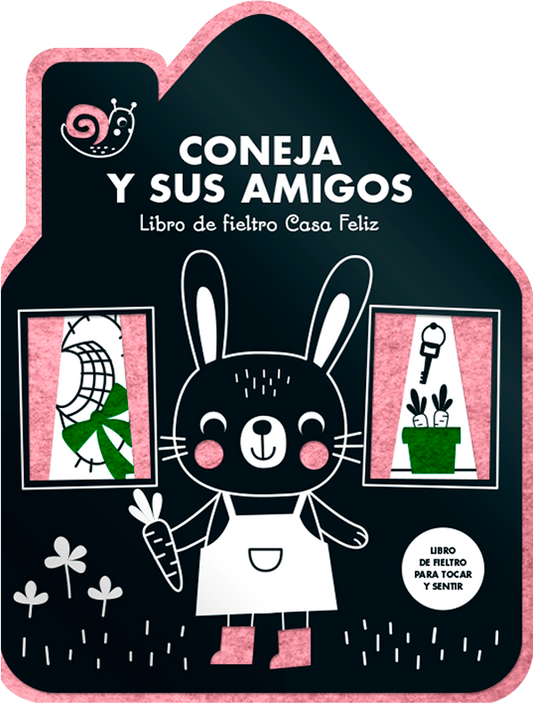 Coneja y sus amigos. Libro de fieltro Casa Feliz