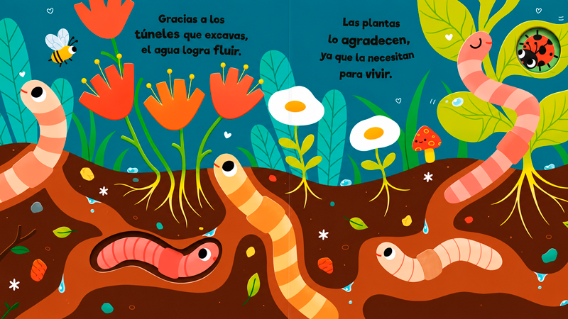 Amigas lombrices de tierra